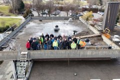 Gruppenbild auf dem Dach